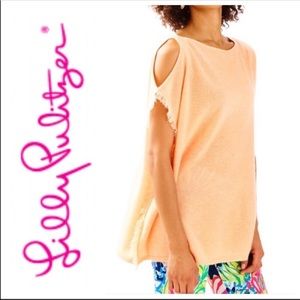 NWT Lilly Pulitzer Melon Sandra Cashmere Sweater